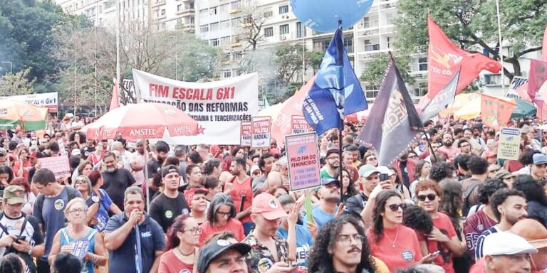 Manifestação em SP pede fim da escala 6×1 e ações contra o feminicídio manifestacao-em-sp-pede-fim-da-escala-6×1-e-acoes-contra-o-feminicidio